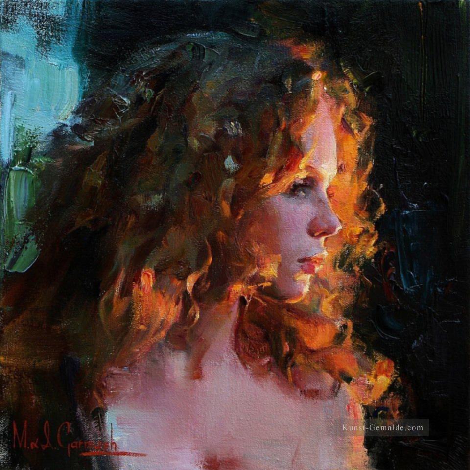 Hübsches Mädchen MIG 27 Impressionist Ölgemälde